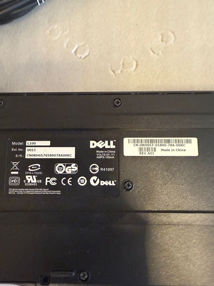 [ excellent level ]DELL original USB keyboard L100 black 