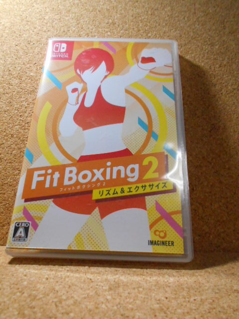 【Switch】 Fit Boxing 2 社外品グリップ付き　送料210円～　フィットボクシング２　リズム＆エクササイズ　任天堂　スイッチ