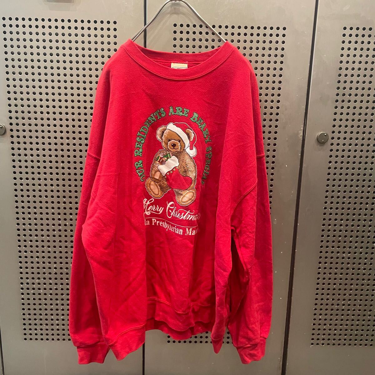 古着　ヴィンテージ　vintage sweat スウェット　トレーナー　ビックサイズ　クリスマス　カラフル　派手　個性派