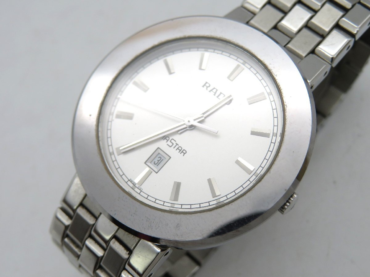 ◆1円◆稼働◆　ラド―　　　シルバー　クオーツ　ユニセックス　腕時計　　786708 1◇稼働◇ ラド\u2015 160.3677.2 ブラック クオーツ ユニセックス 腕時計