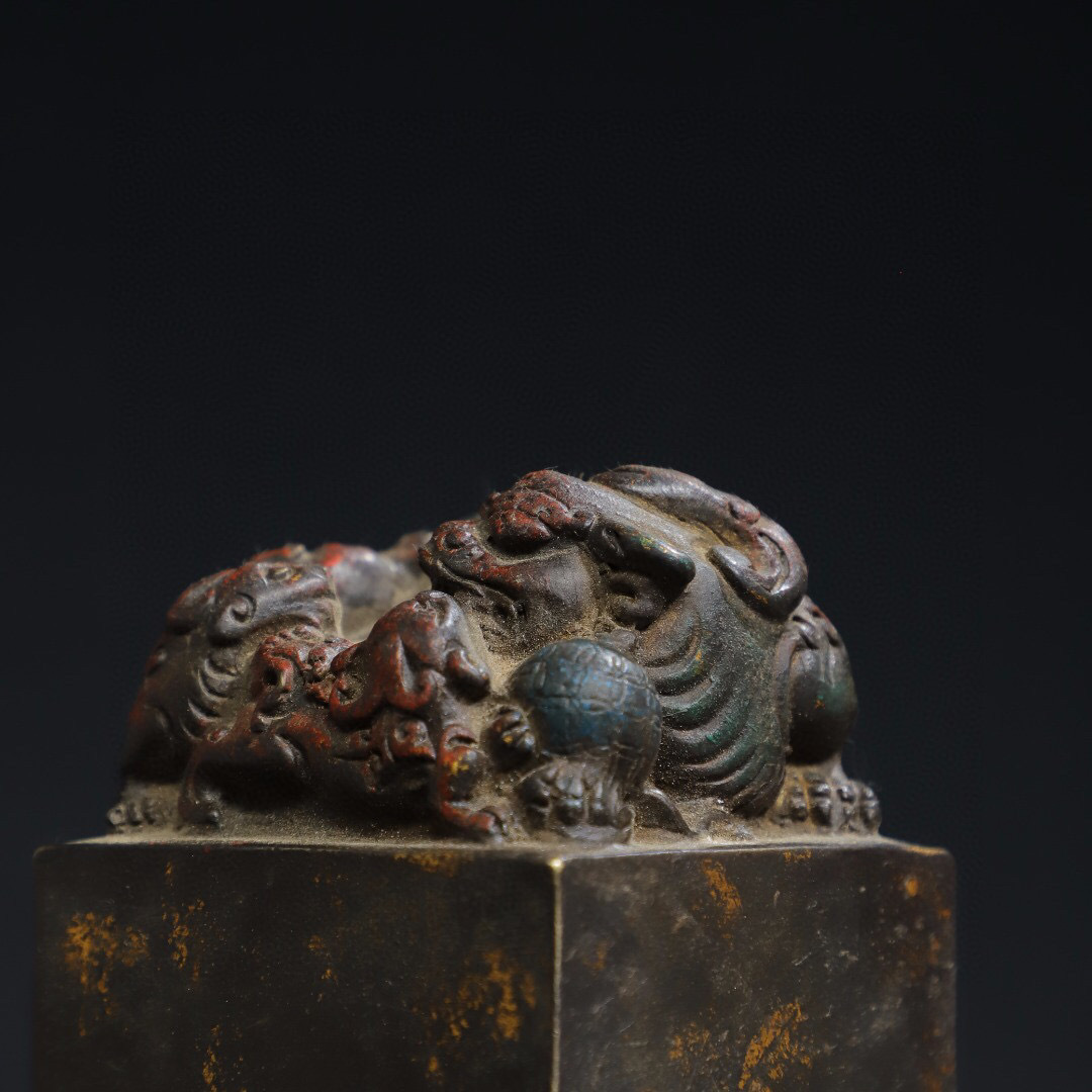 古寶奇蔵】銅製・拓金・瑞獣印章・置物・賞物・中国時代美術 古寶奇蔵】銅製・拓金・瑞獣印章・置物・賞物・中国時代美術