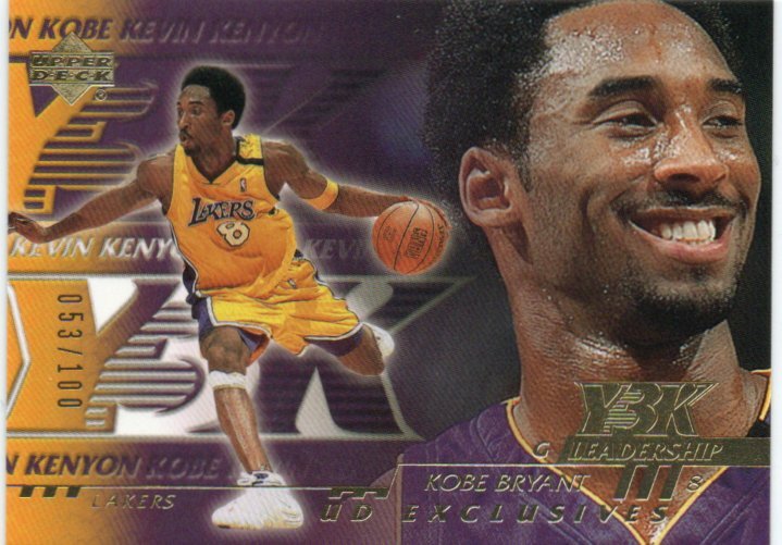 【Kobe Bryant】 2000 Upper Deck UD Exclusives Y3 Kobe Gold #190 /100 100枚限定