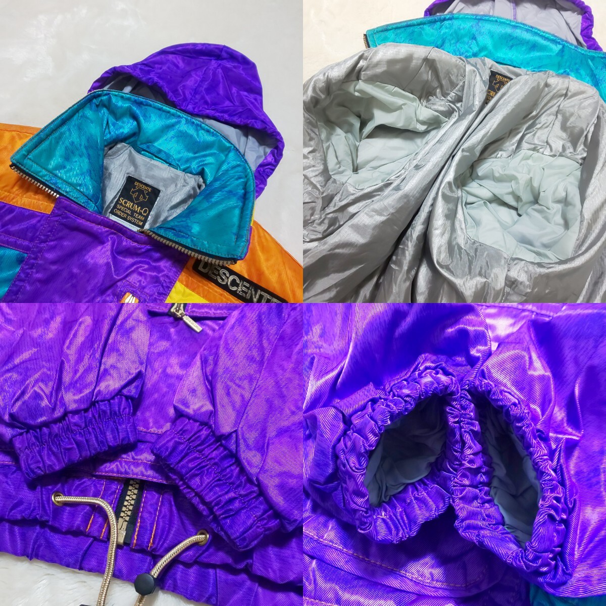極美品】90s DESCENTE デサント スノーセットアップ(XS 極美品】90s DESCENTE デサント スノーセットアップ(XS