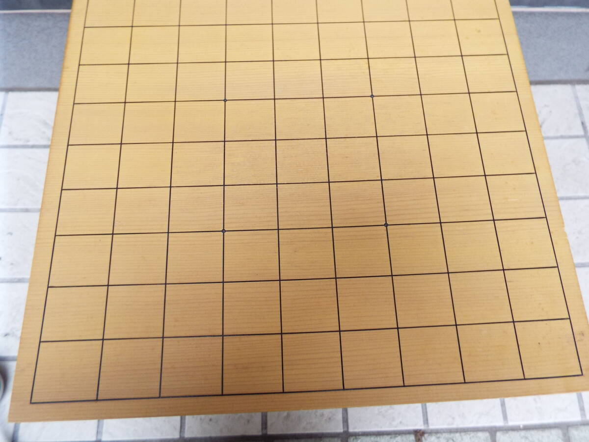中古 * 新榧 将棋盤 天板 厚さ 約200mm へそあり 重量約11kg 中古 * 新榧 将棋盤 天板 厚さ 約200mm へそあり 重量約11kg