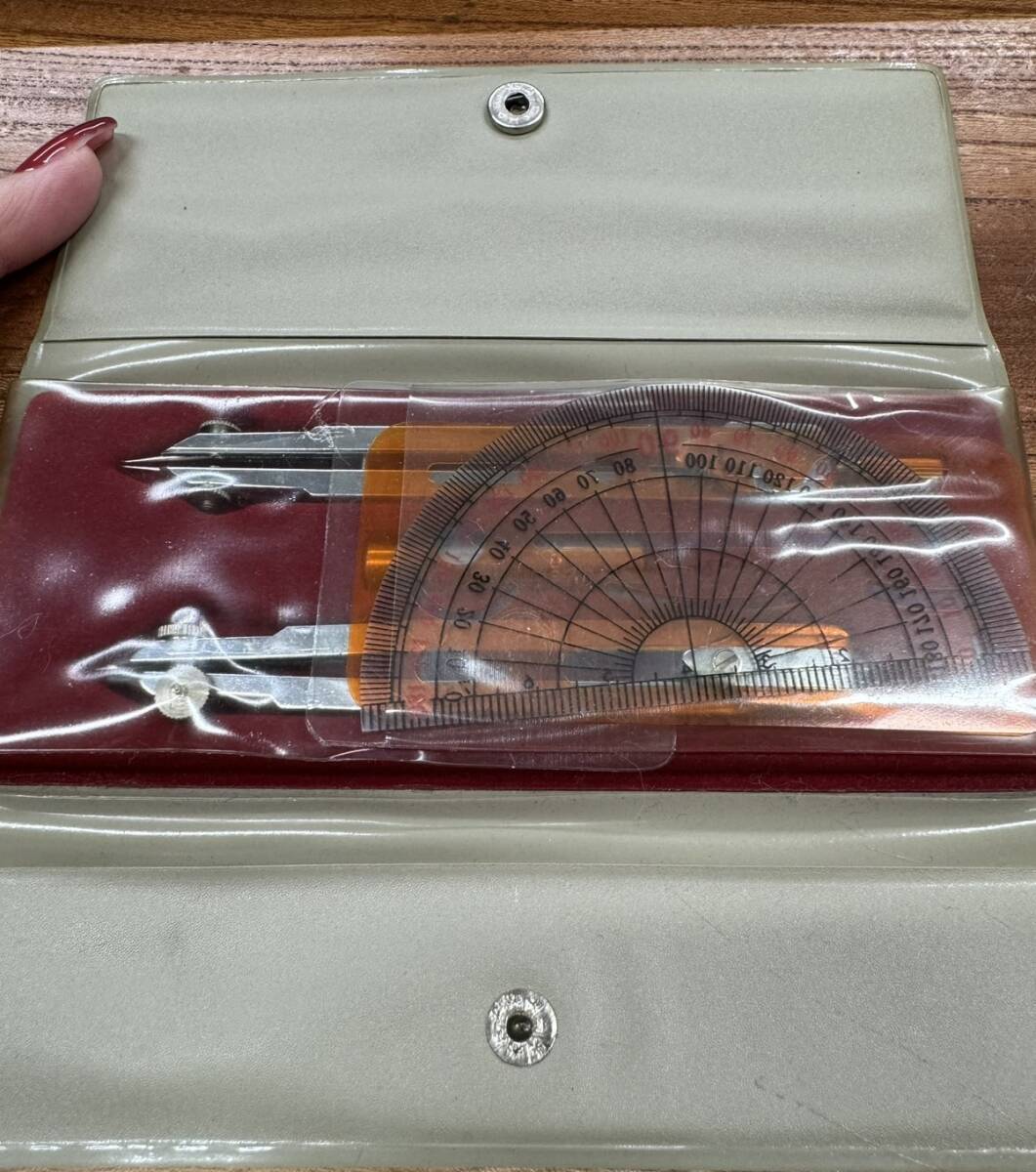 コンパス 2種 分度器セット ZM655