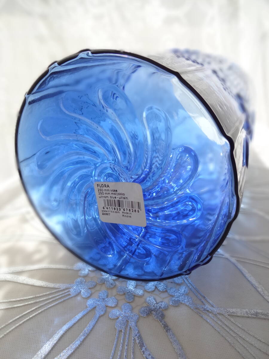 新品未使用　 イッタラ　フローラ　フラワーベース　ブルー　250㎜ 新品未使用 iittala イッタラ フローラ フラワーベース ブルー