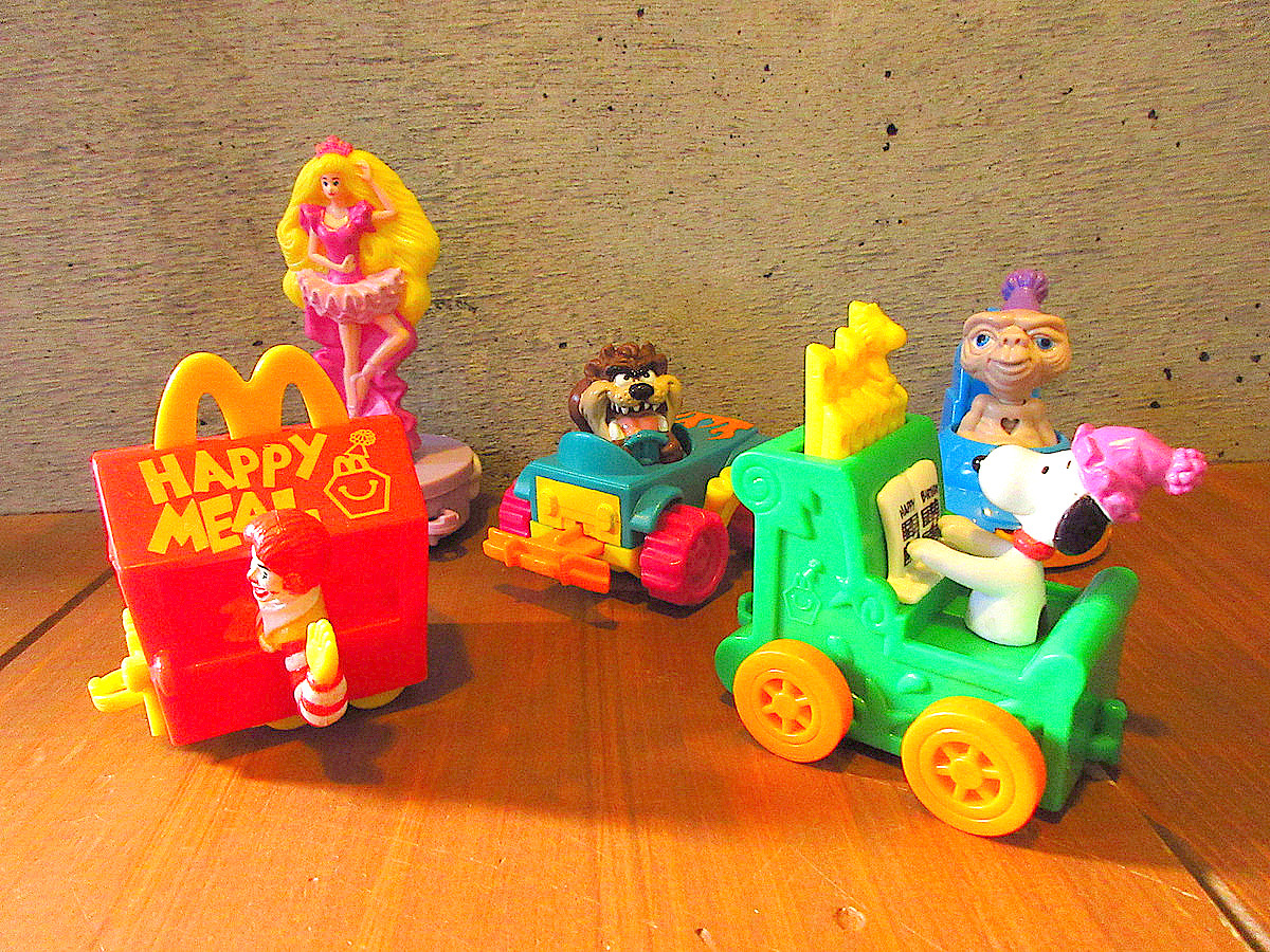 ビンテージ90’s●McDonald'sハッピーミールトイ5点セット●241112k5-otclct 1990sマクドナルドハッピーセットおもちゃマック