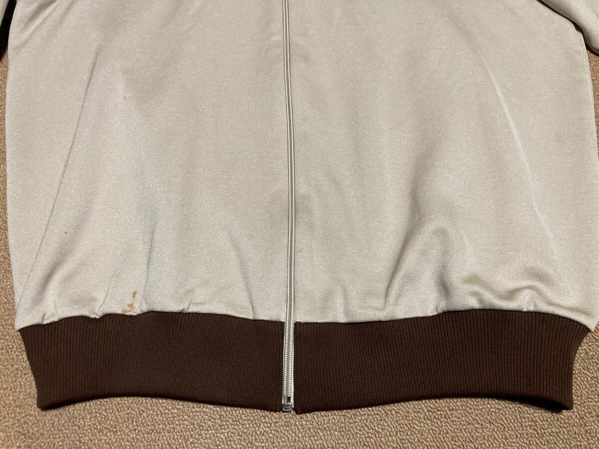 80s adidas デサント トラックジャケット ベージュ ブラウン 7号 80s adidas デサント トラックジャケット ベージュ ブラウン 7号