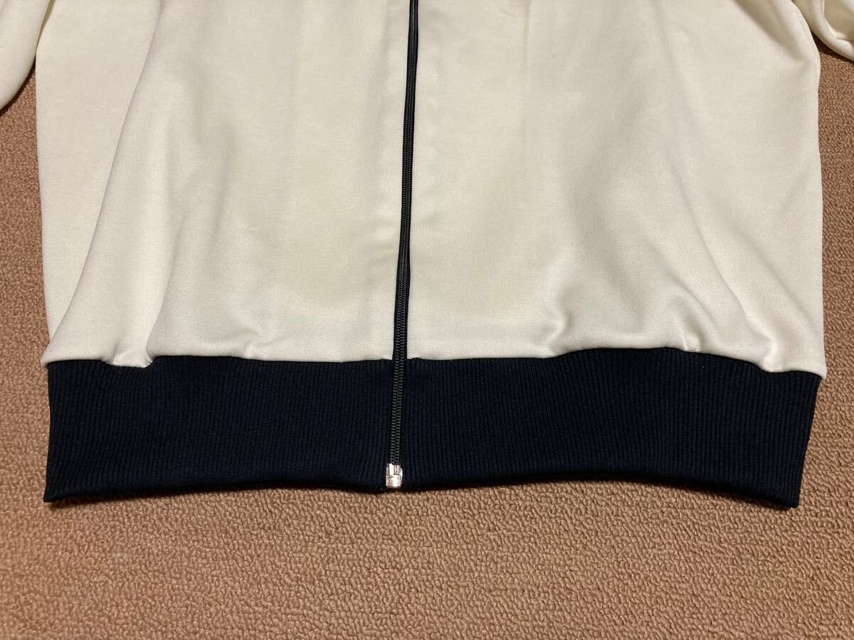 80s adidas デサント トラックジャケット 5号 ホワイト ブラック 80s adidas デサント トラックジャケット 5号 ホワイト ブラック