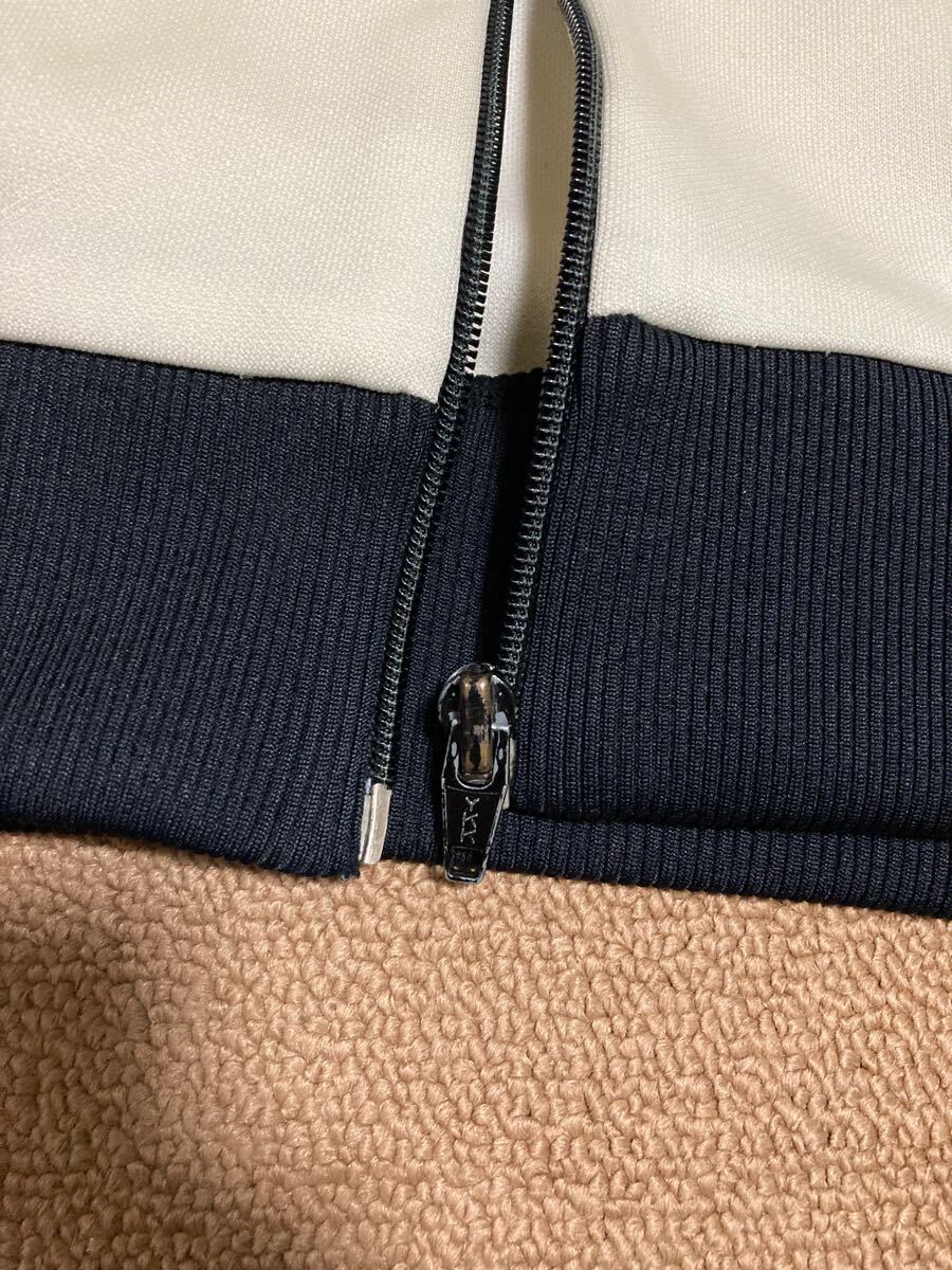 80s adidas デサント トラックジャケット 5号 ホワイト ブラック 80s adidas デサント トラックジャケット 5号 ホワイト ブラック