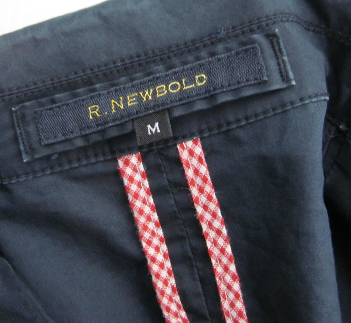 R.NEWBOLD アールニューボールド 薄手 ジャケット 紺 M E55_画像4