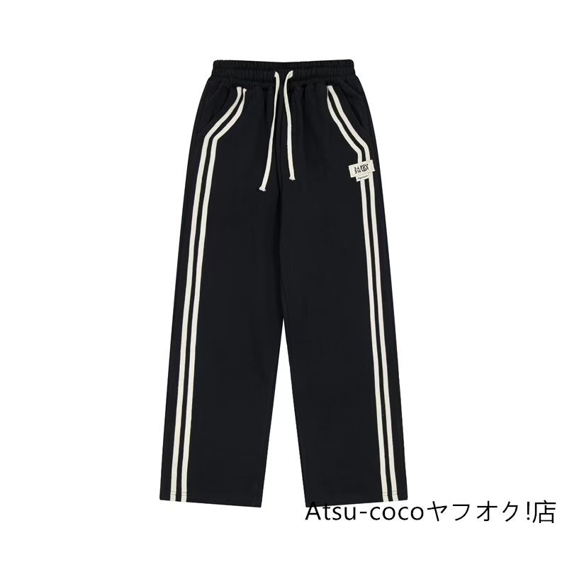 メゾンマルジェラ ロングパンツ スラックス メンズ ナンバーズ ストライプ 刺繍カジュアルパンツ S-XL