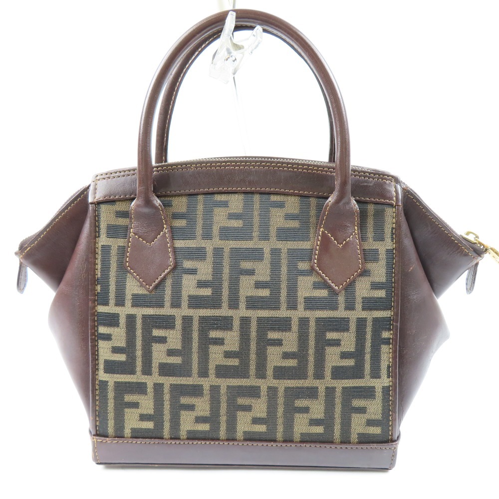 美品 FENDI マフラー ズッカ柄 カーキ 1円 □新品□未使用□ FENDI フェンディ ズッカ柄 ウール100