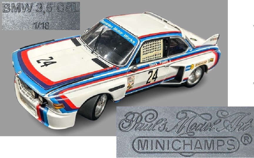 ファッション 3.5CSL BMW 1/18 中古 当時物 レア 24号車 現状品 自宅保管 コレクション used 箱無 MINICHAMS 1975 6H.RIVERSIDE POSEY/REDMAN レーシングカー