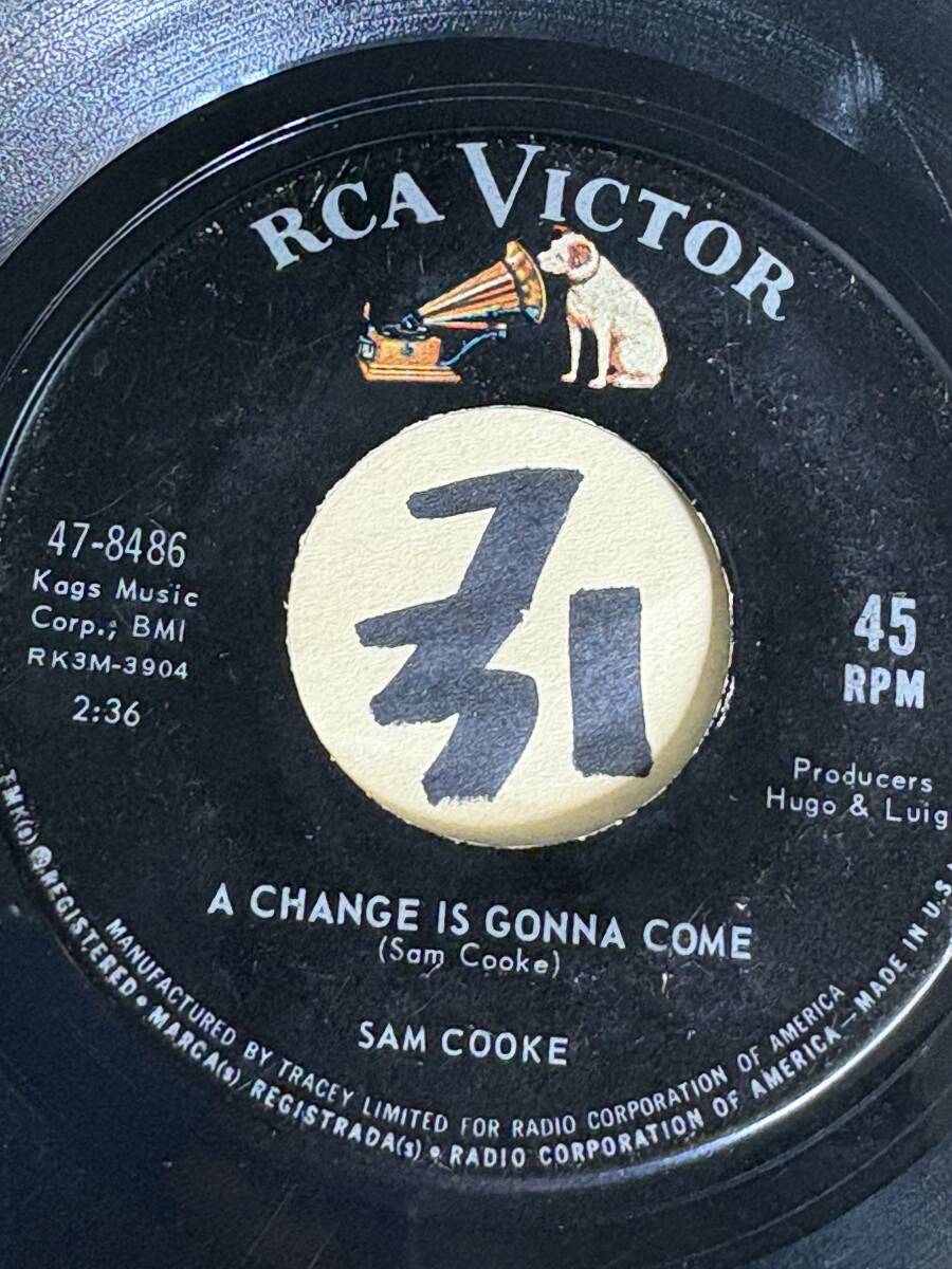 試聴 SAM COOKE A CHANGE IS GONNA COME / SHAKE 両面VG++ SOUNDS EX 