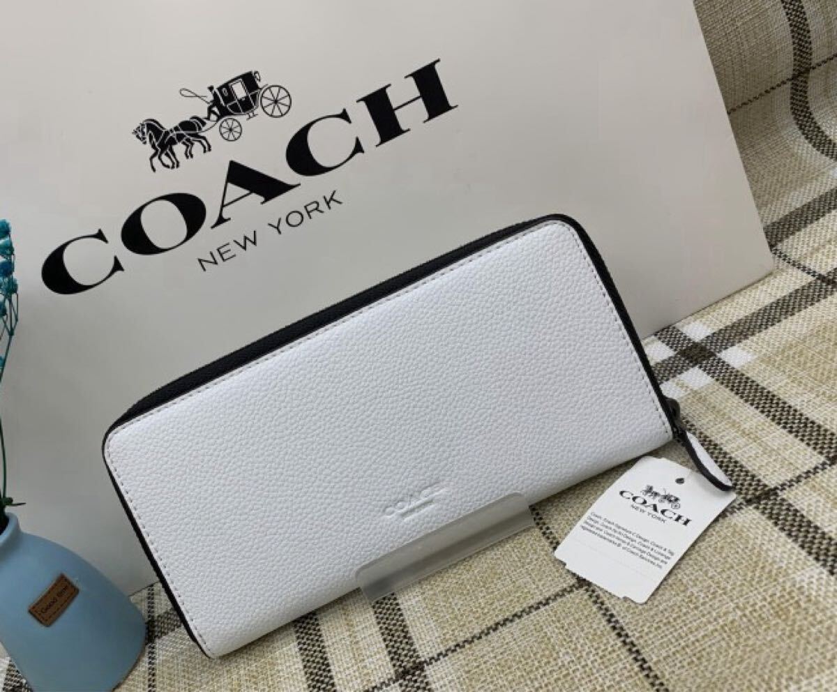 コーチ COACH 長財布 財布 メンズ ホワイト白 プレゼント ギフト コーチ COACH 長財布 財布 メンズ ホワイト白 プレゼント ギフト