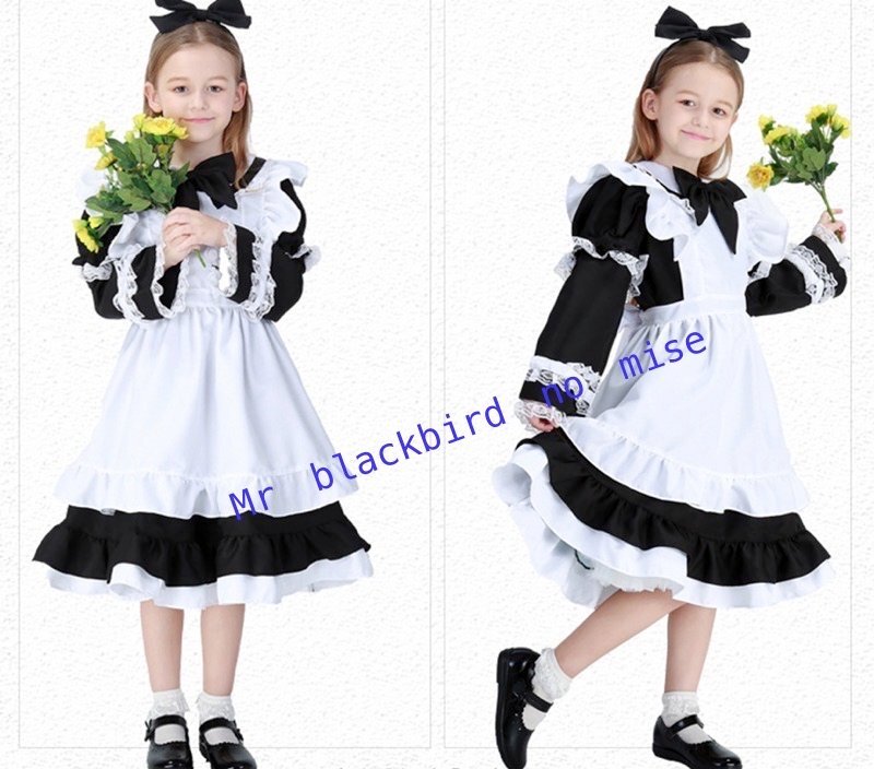  made clothes costume play clothes Halloween costume fancy dress mystery. country. Alice dress ... change equipment Alice manner 5 point set for children black M