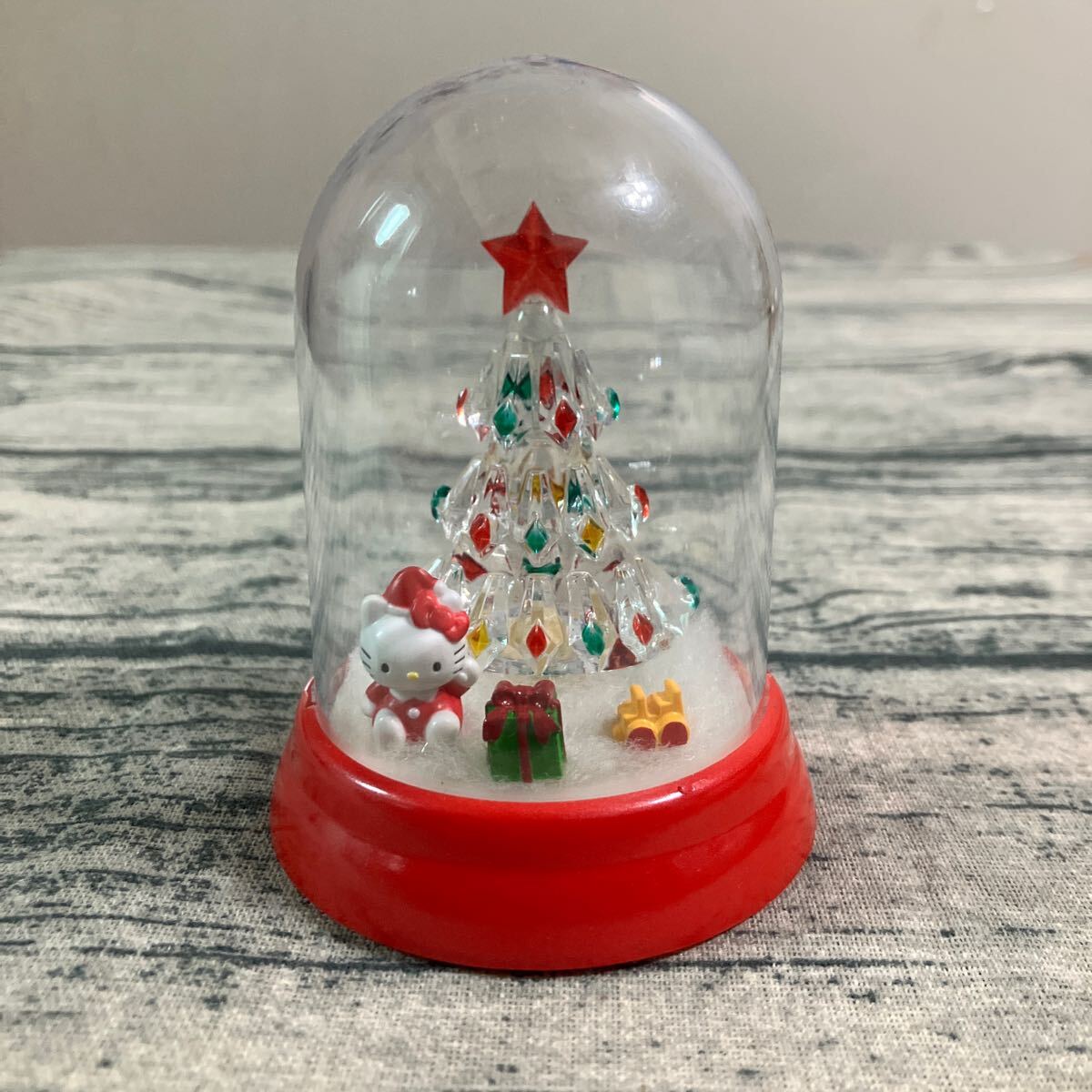 レトロ サンリオ ハローキティ クリスマスツリー ライト サウンド　ランプ　クリスマスドーム