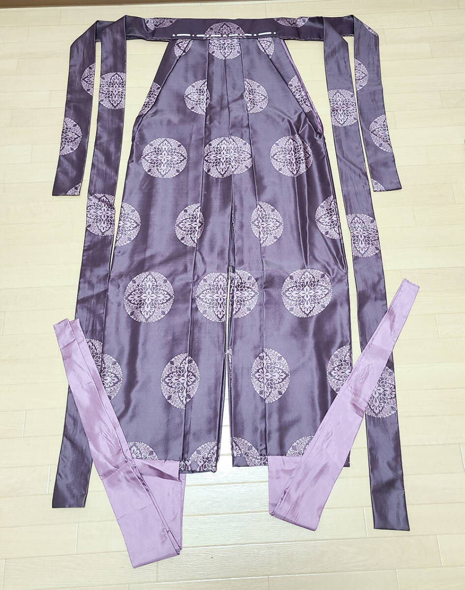 106】送無 法衣 浄土真宗 紫二重無地差貫 長袴 打袴 袴 馬乗袴 106】送無 法衣 浄土真宗 紫二重無地差貫 長袴 打袴 袴 馬乗袴