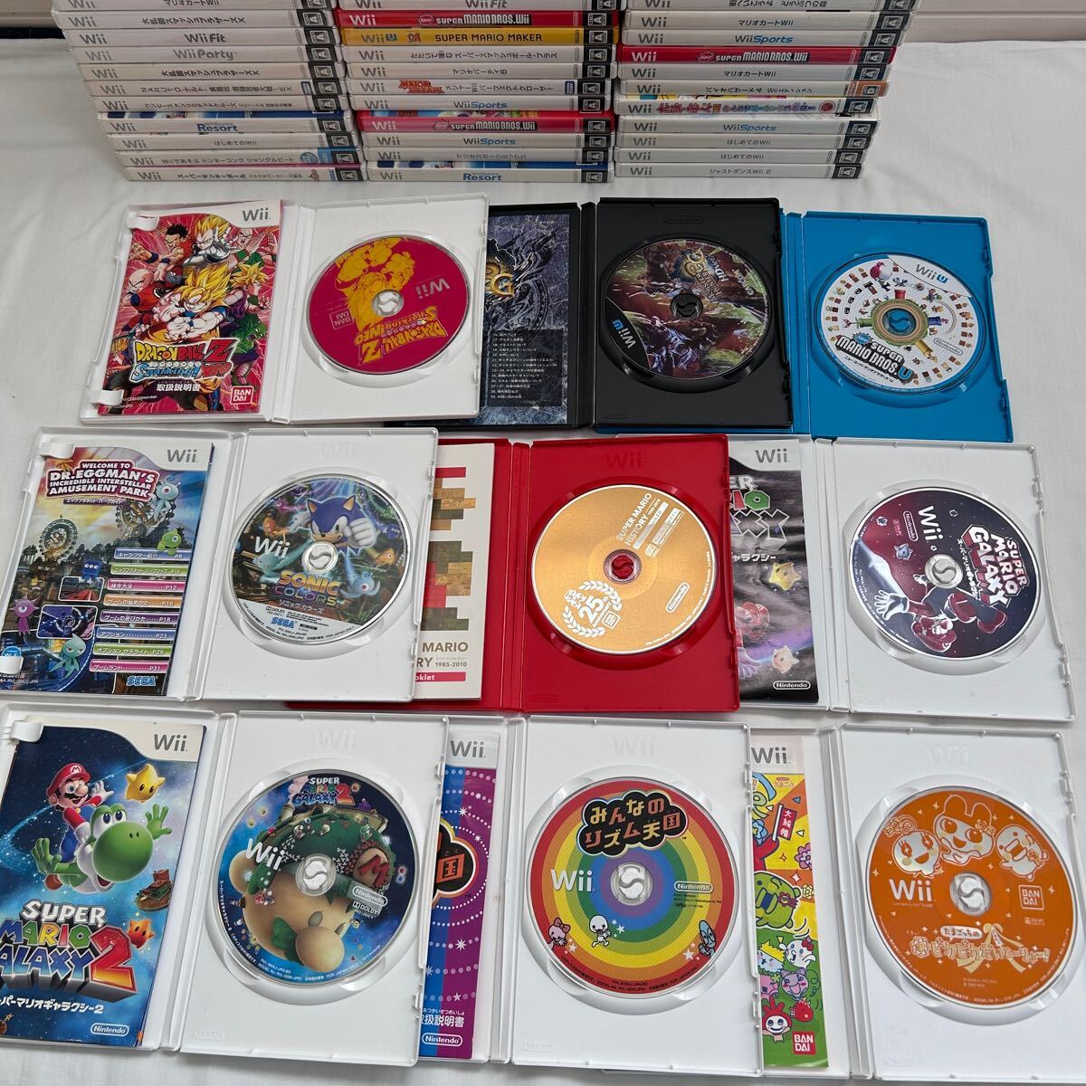 Wii/Wii U ソフト/まとめ 31本/ケースのタイトルと中身のの Wii/Wii U ソフト/まとめ 31本/ケースのタイトルと中身のの