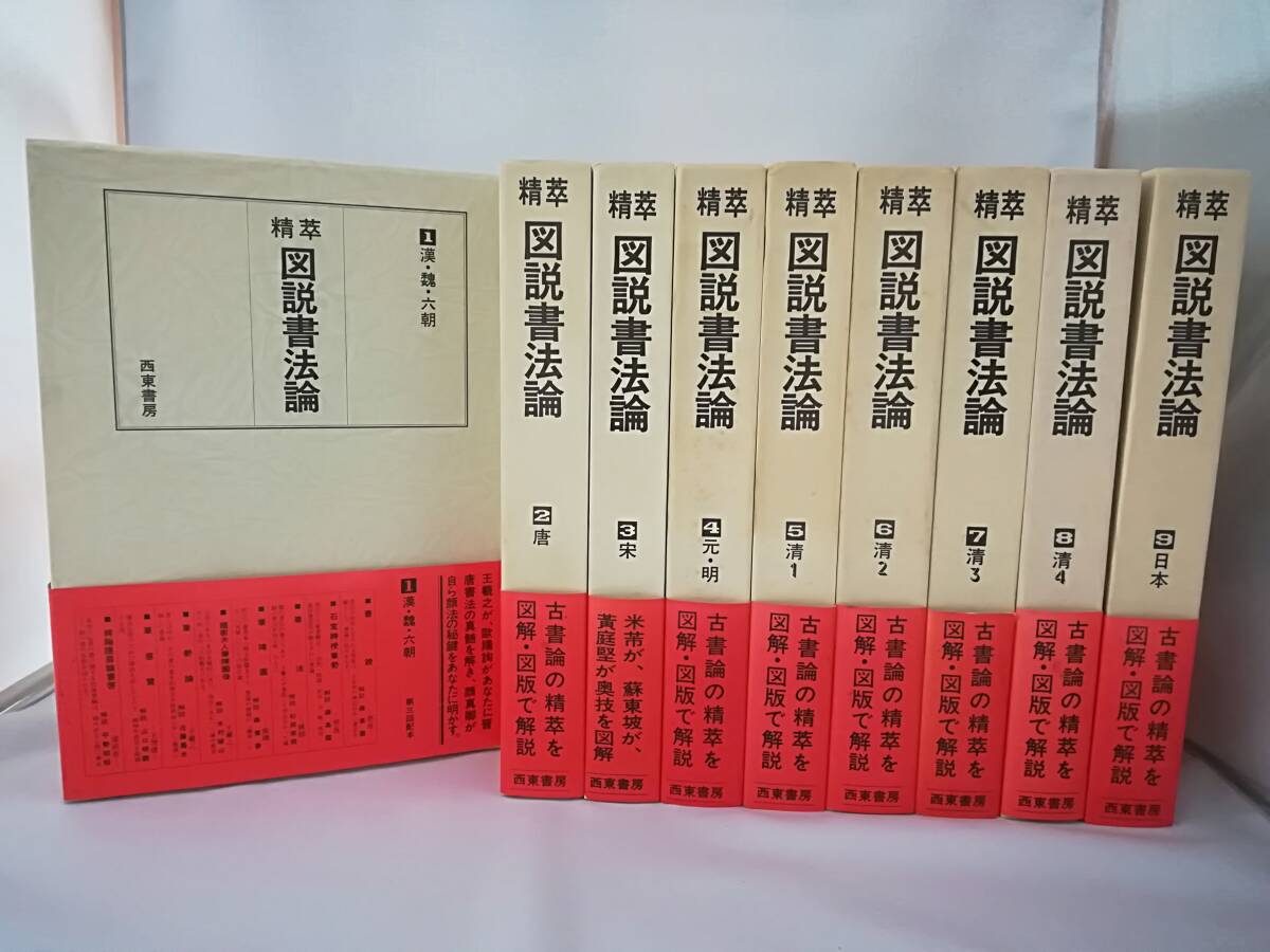 精萃図説書法論 第1～9巻 9冊セット 西東書房 昭和63年～