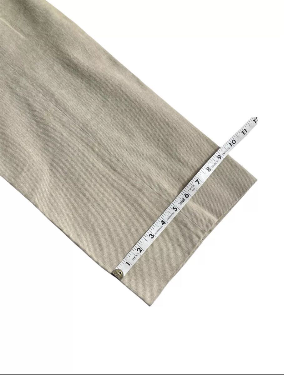 ETRO パンツ メンズ W34L30ベージュ コットン チノ カーキ フラットフロントフレックス イタリア製_画像5