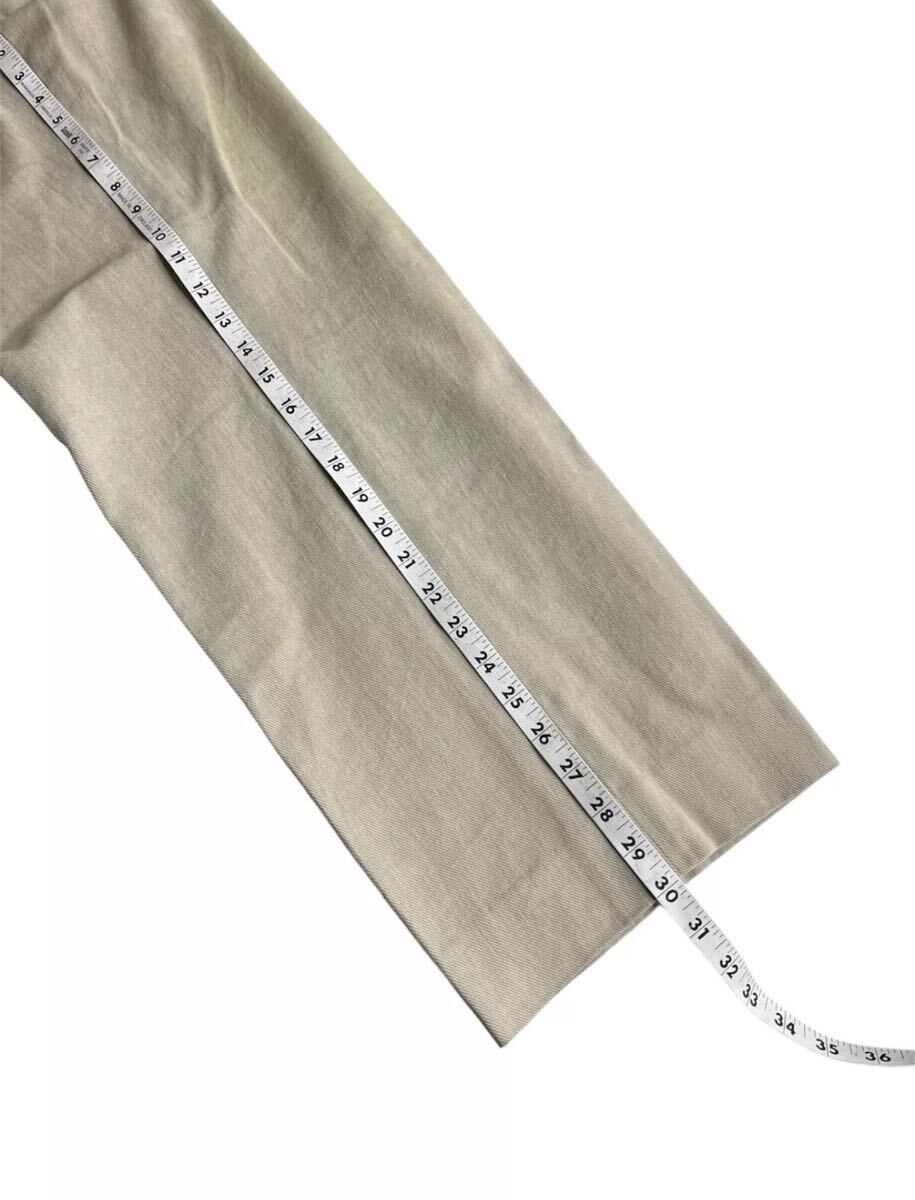 ETRO パンツ メンズ W34L30ベージュ コットン チノ カーキ フラットフロントフレックス イタリア製_画像4