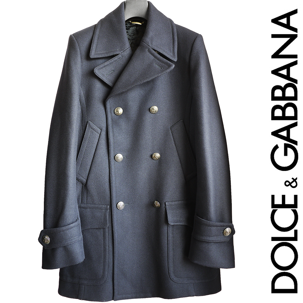 Dolce&Gabbana ダブルブレストコート グレー FW24/25 Yahoo!オークション - 正規品 最高級 Dolce & Gabbana ドルチェ
