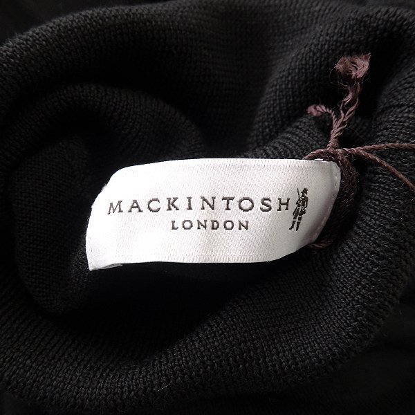  new goods 3.3 ten thousand Macintosh London Australia wool ta-toru neck knitted LL black [I48448] embroidery heaven . laundry possible MACKINTOSH LONDON