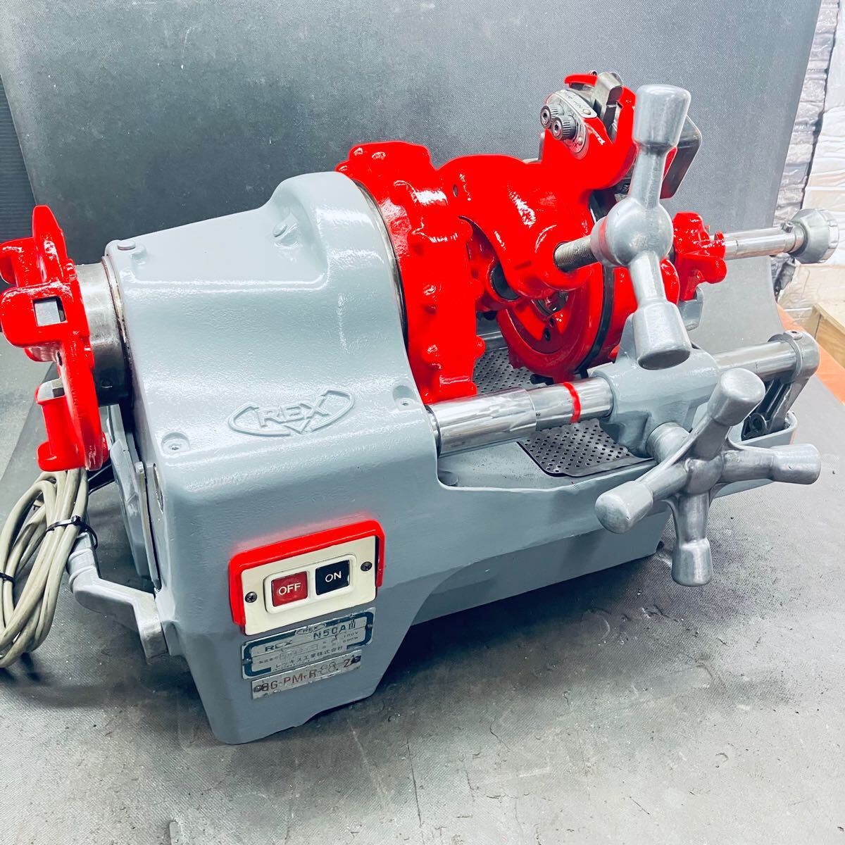 REX レッキス パイプマシン ネジ切り機 N50AⅢ カウンター付き REX レッキス パイプマシン ネジ切り機 N50AⅢ カウンター付き