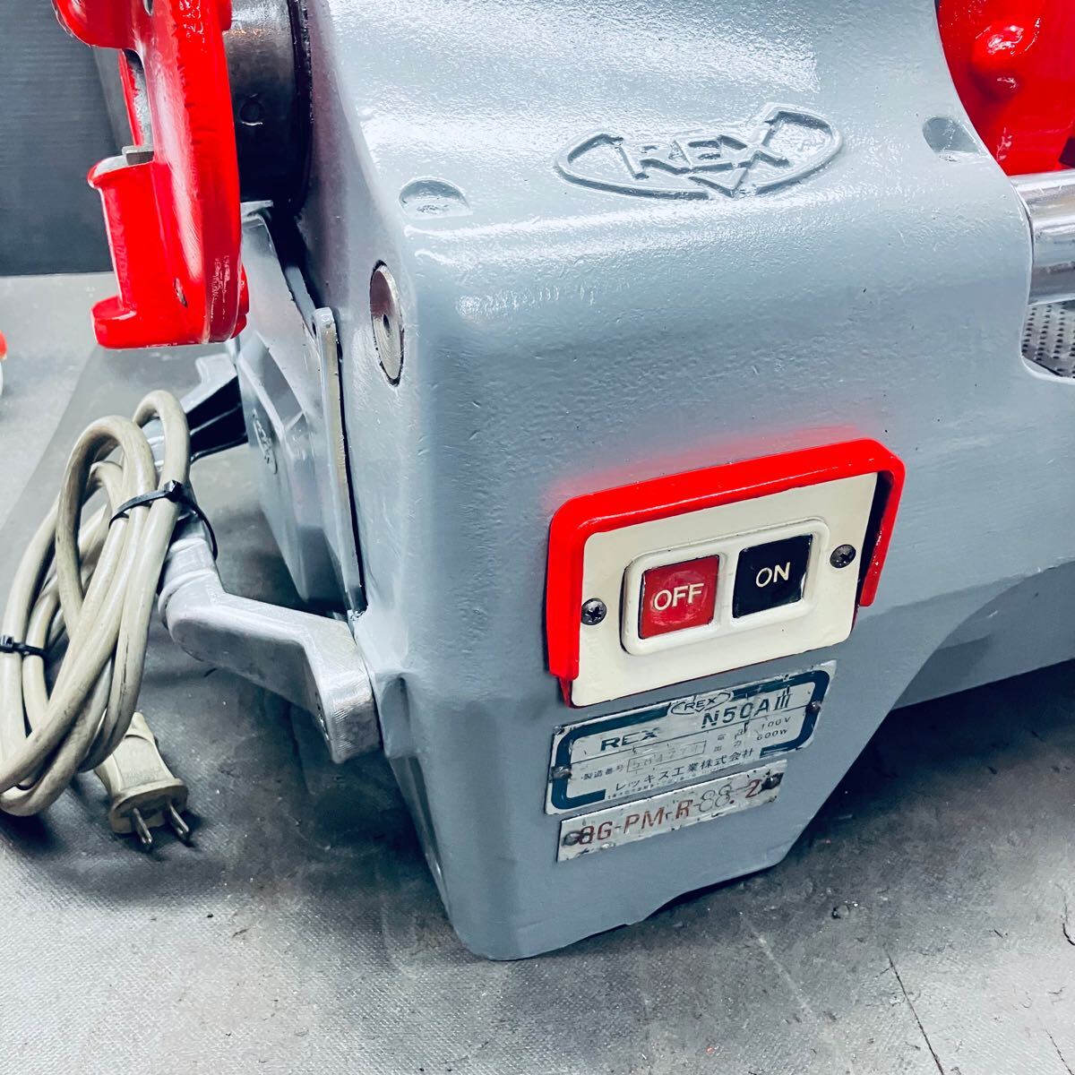 REX レッキス パイプマシン ネジ切り機 N50AⅢ カウンター付き REX レッキス パイプマシン ネジ切り機 N50AⅢ カウンター付き
