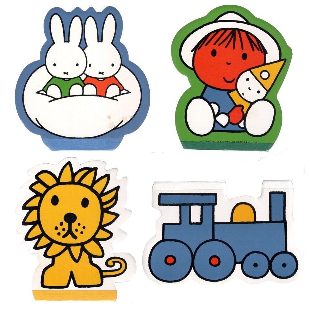 メモ帳 メモ用紙 メモパッド ディック?ブルーナ DICK BRUNA ミッフィー うさこちゃん やん 他 4種各1冊(cè) 計(jì)4冊(cè) 未使用 未開封
