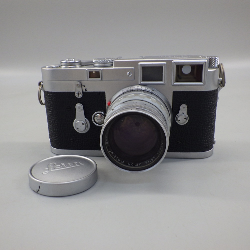 1円〜 Leica M3 ダブルストローク / Summicron 5cm F2 レンジファインダーカメラ 空シャッターのみ確認済み カメラ 112-3143756【O商品】
