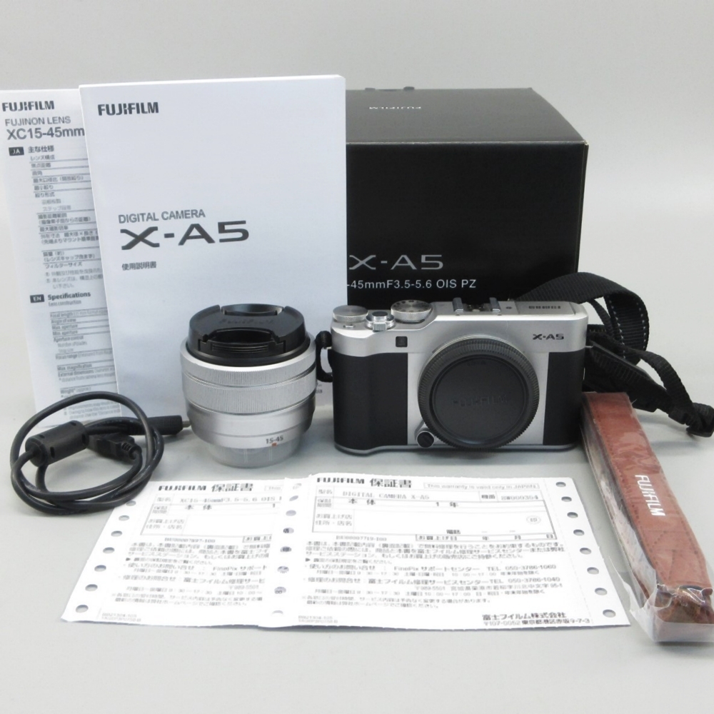 1円〜 FUJIFILM 富士フイルム X-A5 レンズキット XC15-45mm F3.5-5.6 OIS PZ ミラーレス一眼 ※動作未確認 現状品 122-3201275【O商品】