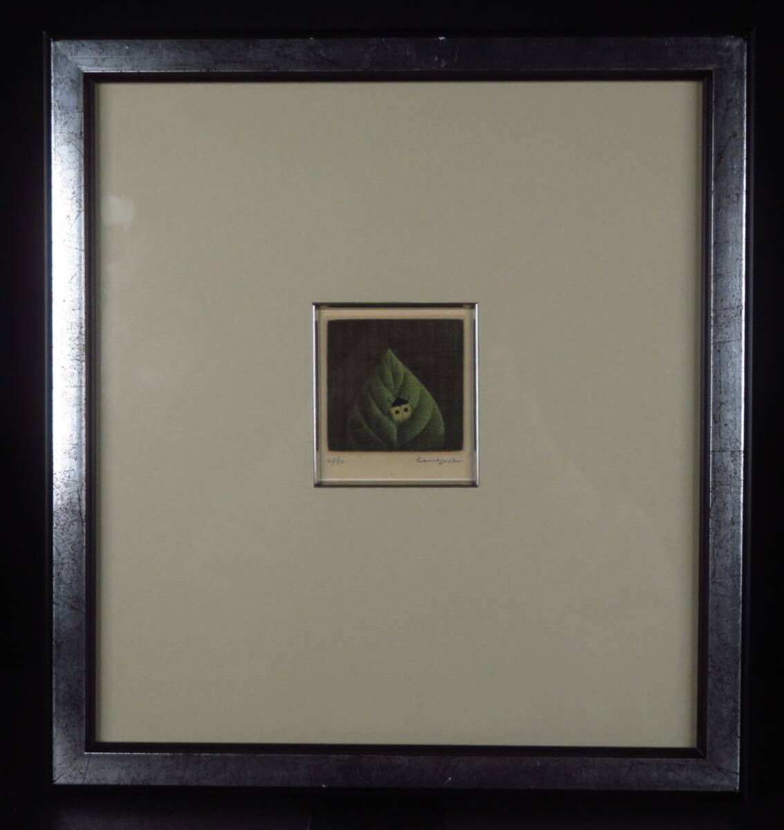 【SAKURAYA】真作保証 希少な作品【てんとう蟲(chóng)/浜口陽(yáng)三】絵畫(huà) 限定50部 銅版畫(huà) メジチント 美術(shù) 蕓術(shù) 作家 額裝 骨董品 32×29.5 