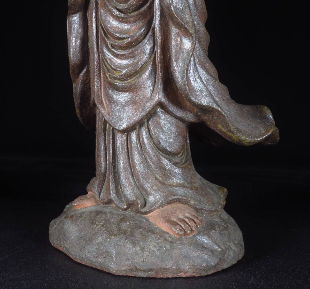 SAKURAYA】仏教美術【唐津焼 揚柳観音/十一代 中里太郎右衛門 SAKURAYA】仏教美術【唐津焼 揚柳観音/十一代 中里太郎右衛門