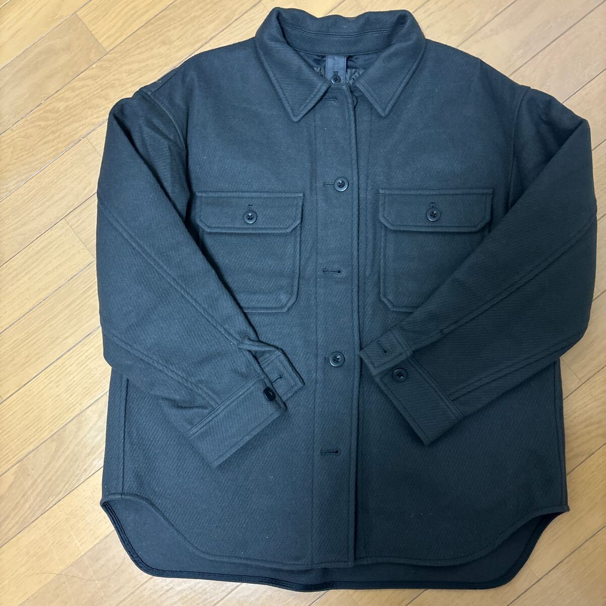 グリーンレーベル リラクシング 取り外し裏ジャケット付き　コート　カバーオール　ダークグレー M _画像1