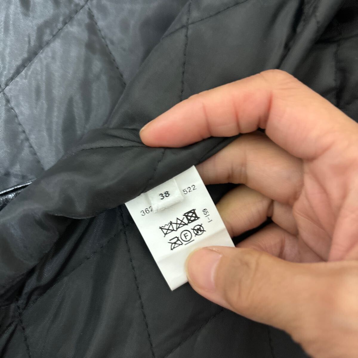 グリーンレーベル リラクシング 取り外し裏ジャケット付き　コート　カバーオール　ダークグレー M _画像5