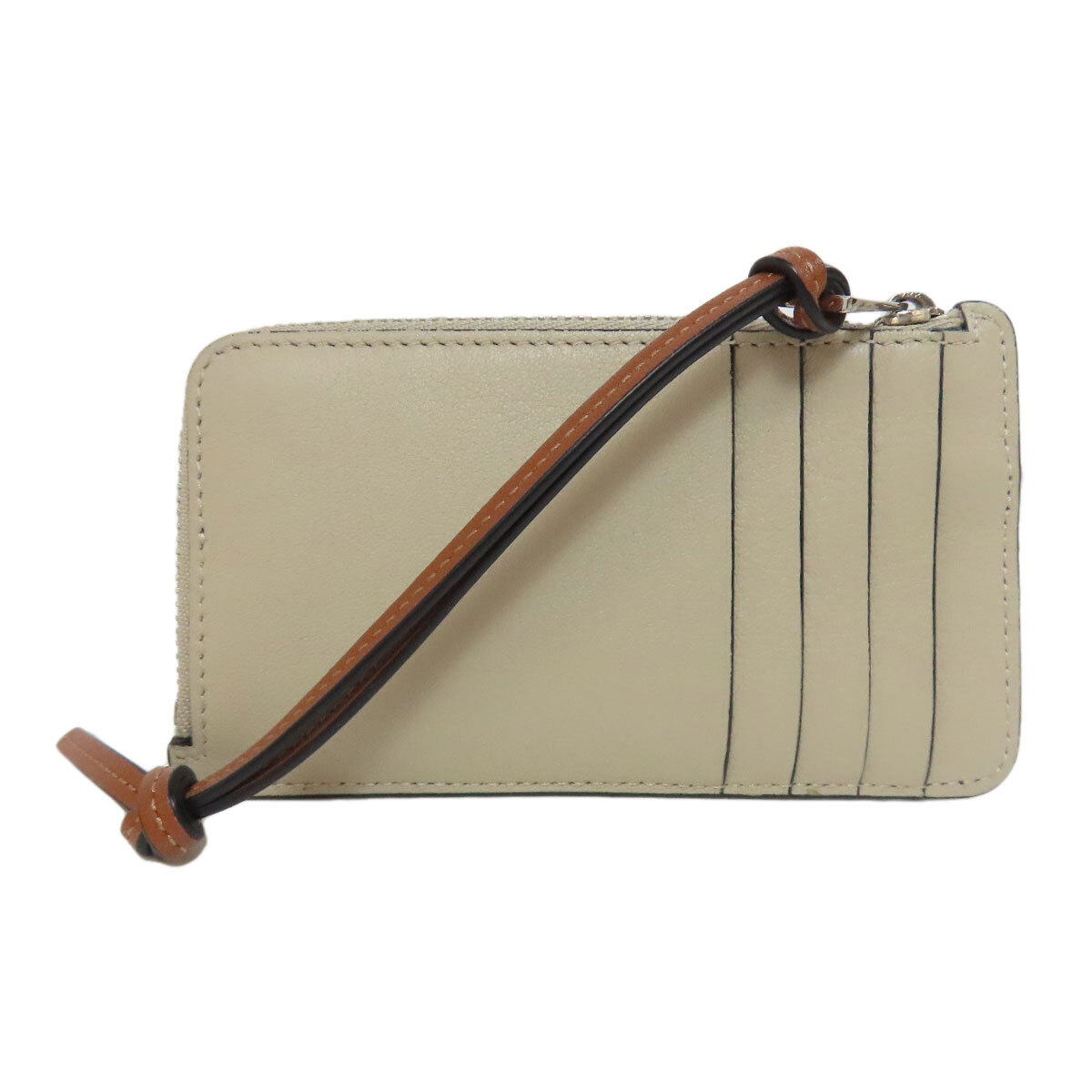 LOEWE ロエベ アナグラム コインカードホルダー コインケース カーフ レディース 中古