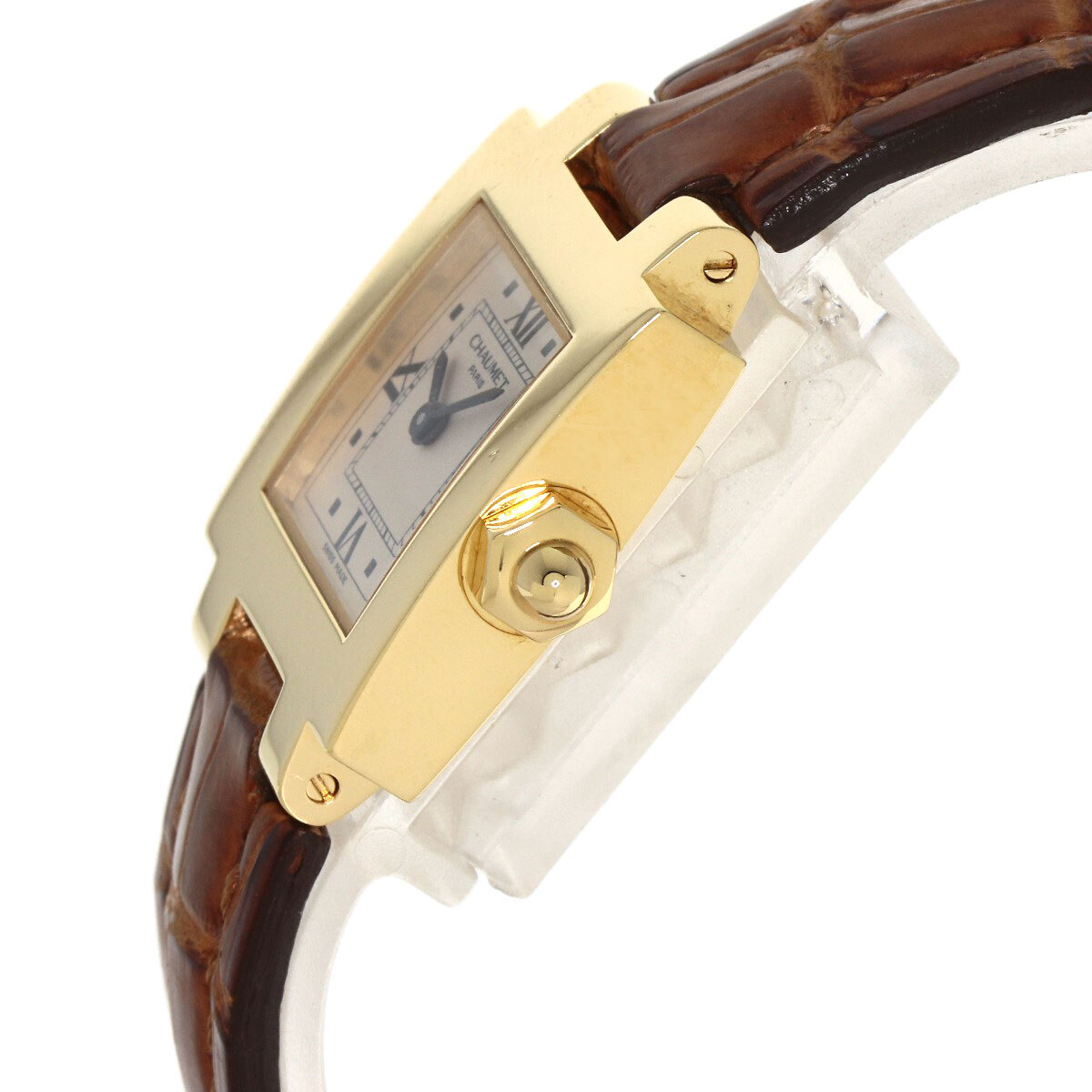 Chaumet ショーメ スティル ドゥ ショーメ 腕時計 K18イエローゴールド 革 レディース 中古