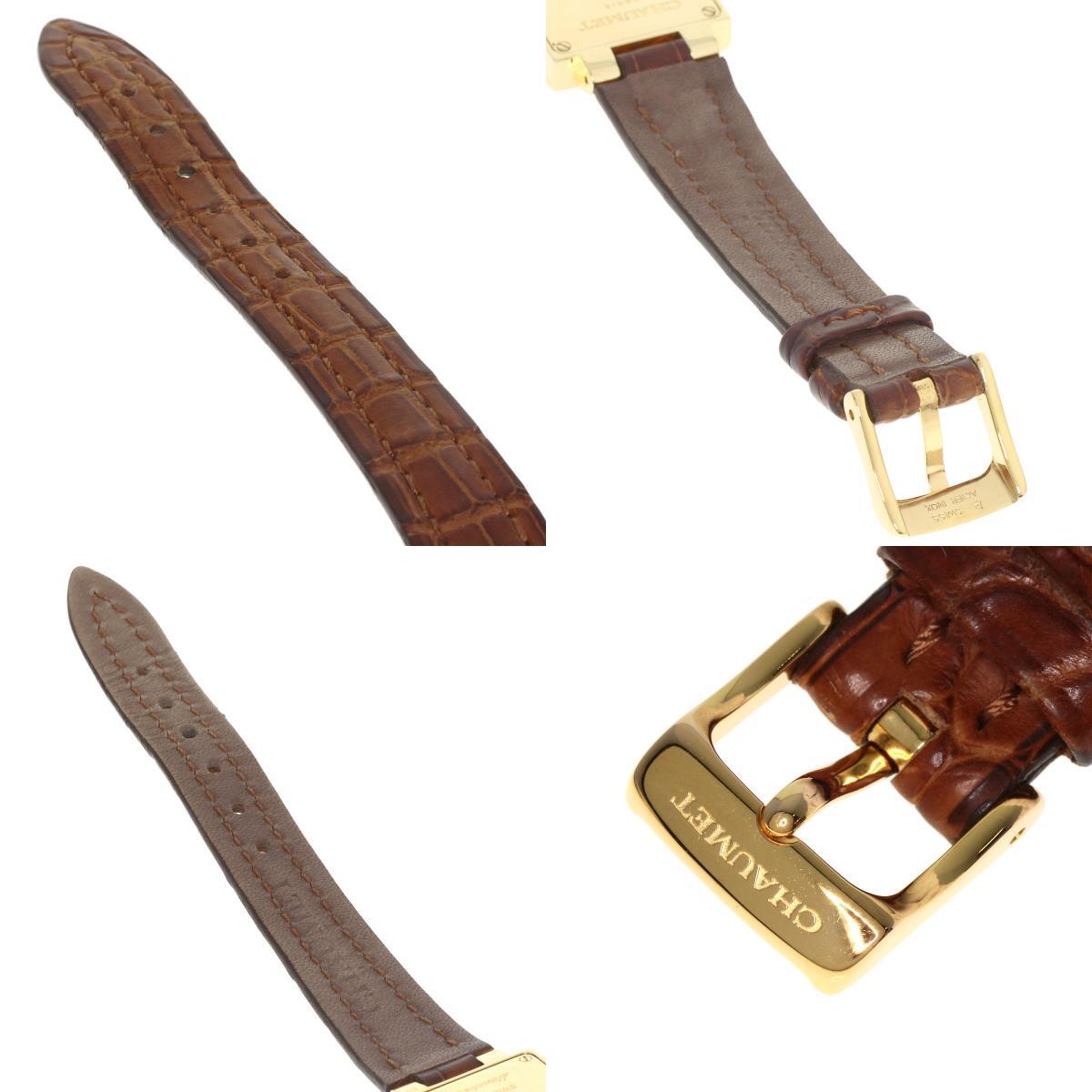 Chaumet ショーメ スティル ドゥ ショーメ 腕時計 K18イエローゴールド 革 レディース 中古