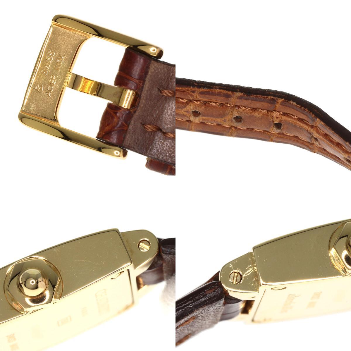 Chaumet ショーメ スティル ドゥ ショーメ 腕時計 K18イエローゴールド 革 レディース 中古