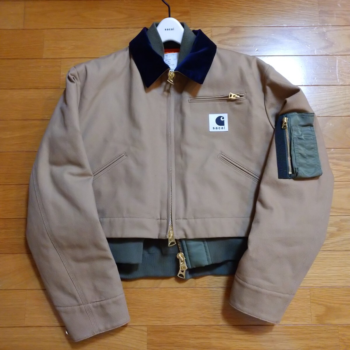即決 sacai×CARHARTT WIPジャケットMA-1ブルゾン2サカイ 即決 sacai×CARHARTT WIPジャケットMA-1ブルゾン2サカイ