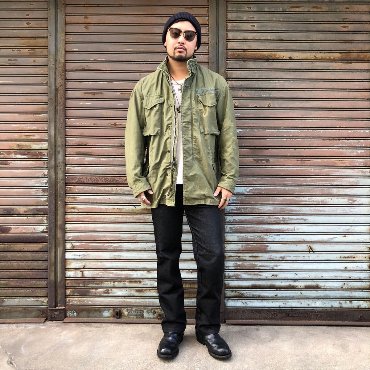 最初期 60s 1st US ARMY 米軍実物 M-65 COTTON SATEEN OG-107 最初期 60s 1st US ARMY 米軍実物 M-65 COTTON SATEEN OG-107
