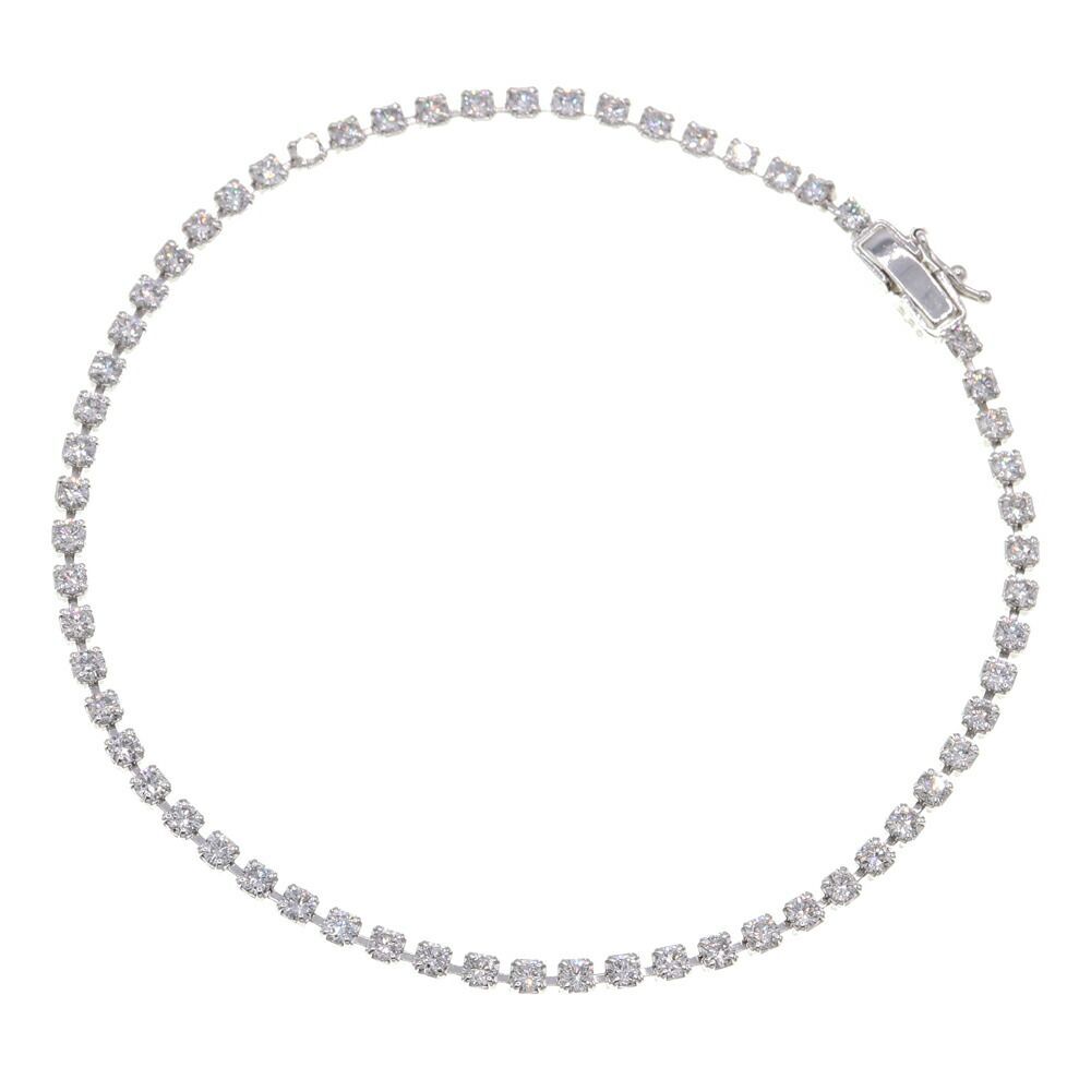 ダイヤモンド ブレスレット D2.20ct Pt850 中古 腕輪 アクセサリー ジュエリー 宝石 レディース 女性