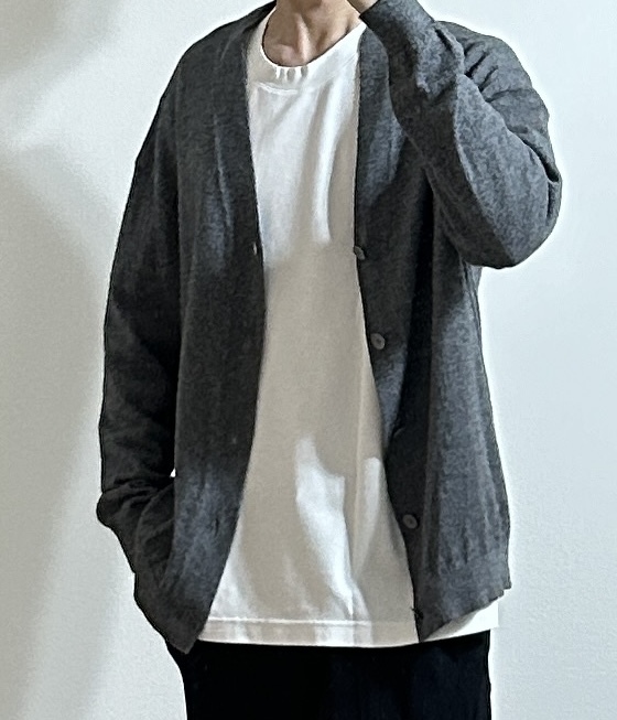 定価3 7万 ATON WOOL WASHI OVERSIZED CARDIGAN 6 ウール和紙 定価3 7万 ATON WOOL WASHI OVERSIZED CARDIGAN 6 ウール和紙