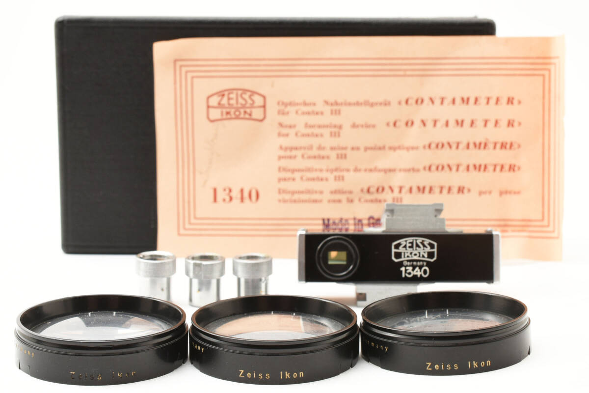 希少化粧箱付＊ZEISS IKON 1340 Contameter フィルタ & ファインダー CONTAX カメラアクセサリ ツァイスイコン ドイツ製