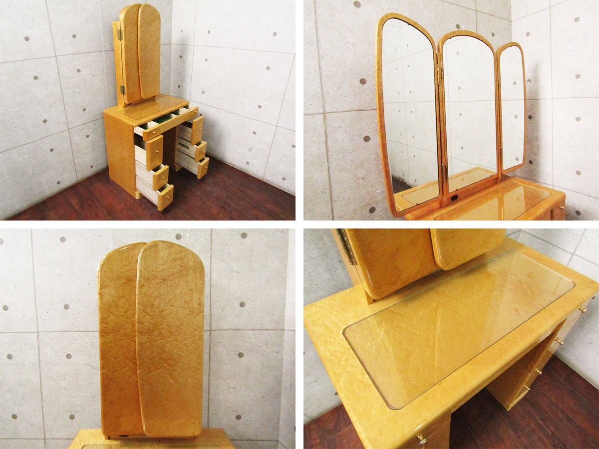 □美品□最高級□IDC大塚家具□ダイアナ□バーズアイメープル □美品□最高級□IDC大塚家具□ダイアナ□バーズアイメープル