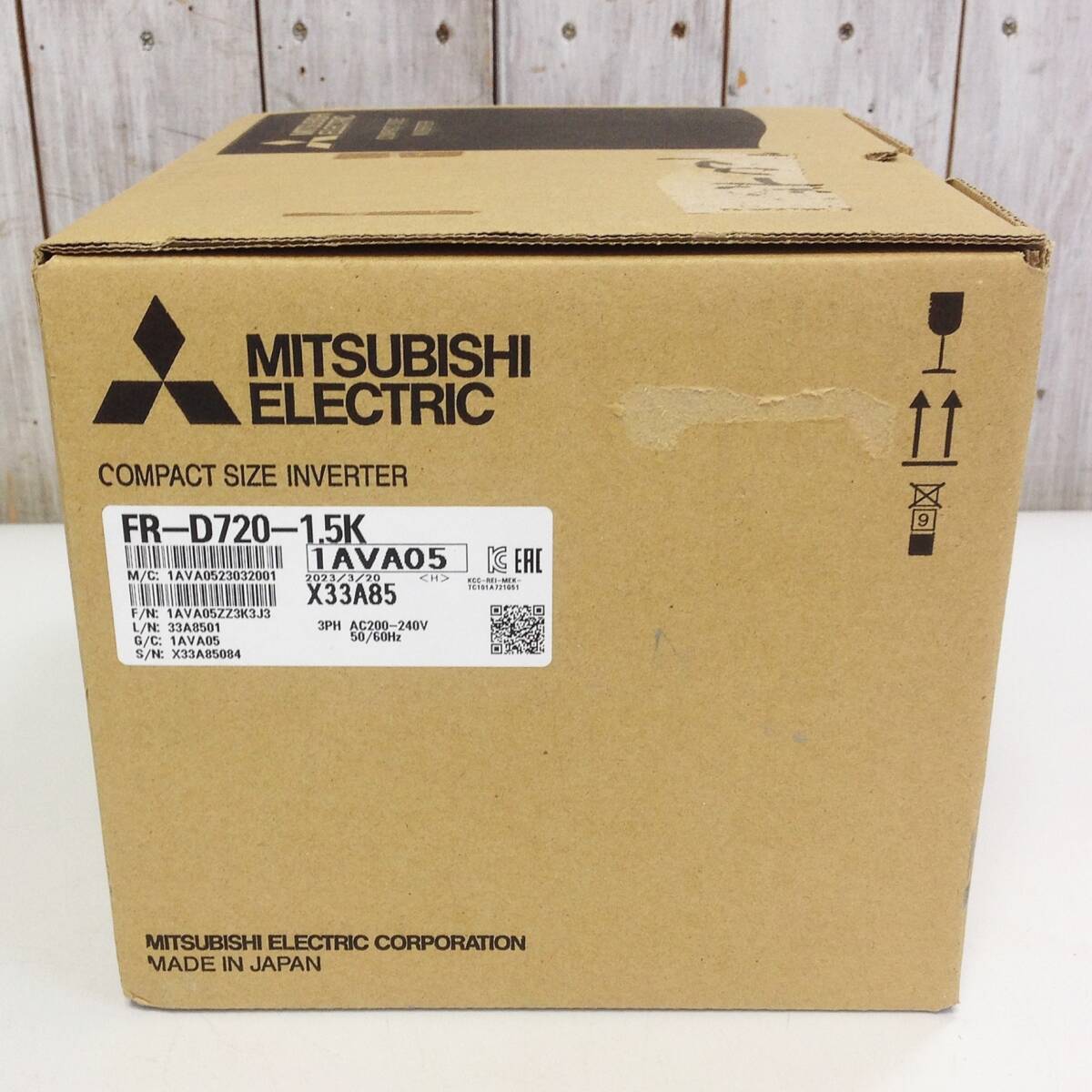 インボイス対応 2022年 新品 三菱 MITSUBISHI FR-D720S-1.5K インボイス対応 2022年 新品 三菱 MITSUBISHI FR-D720S-1.5K