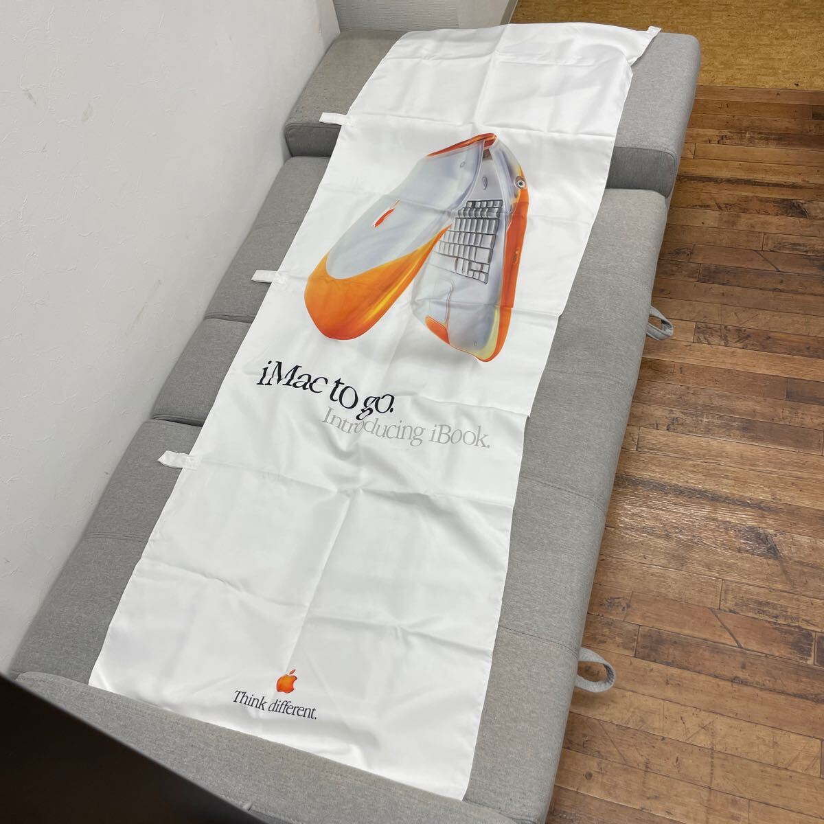 UTT658 Apple Computer アップル のぼり フラッグ 旗 非売品 グッズ ヴィンテージ 企業物 希少★ Mac Macintosh